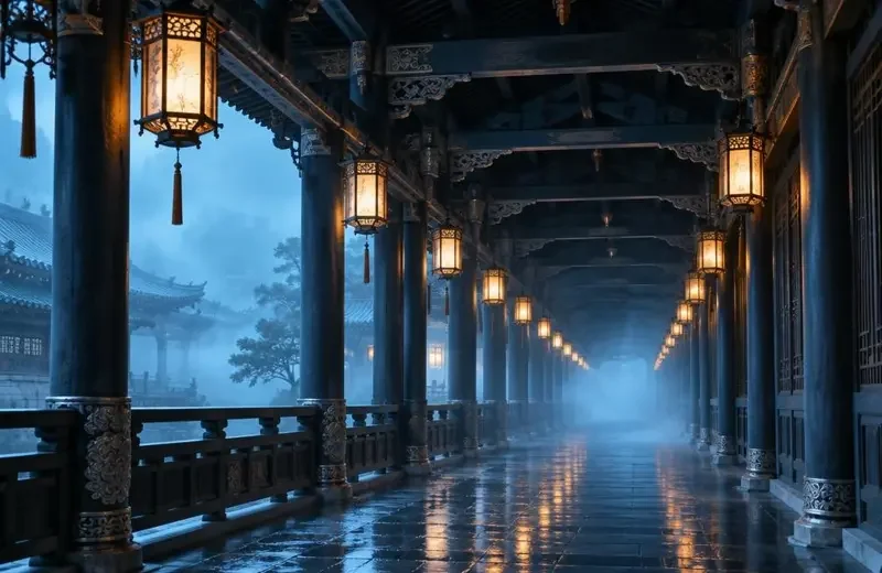 短剧快讯缩略图：古装短剧服化道升级：《长夜宫灯照旧人》的宫灯全部手工制作